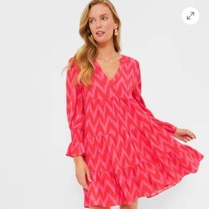 Tuckernuck Hot Pink Kenzo Dress- Size L- NWT